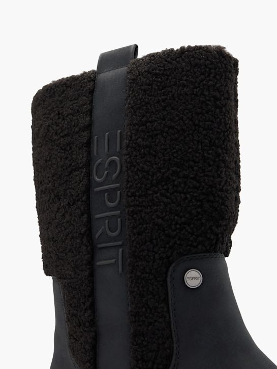 esprit ginocchio stivale alto nero deichmann
