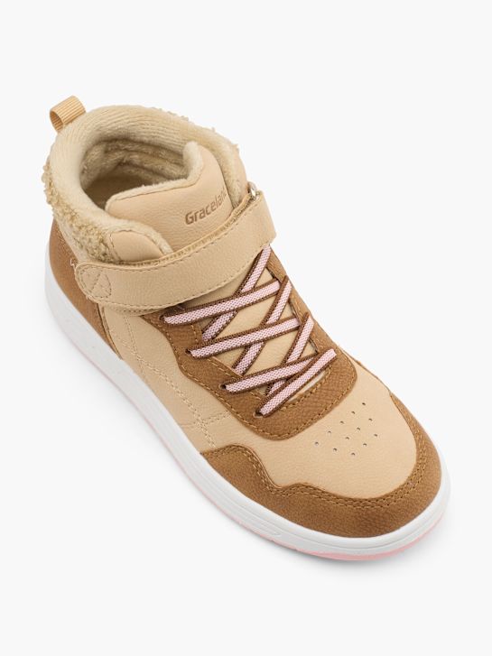 graceland high top trainer marrone deichmann