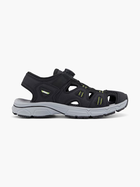fila a piedi sandalo nero deichmann