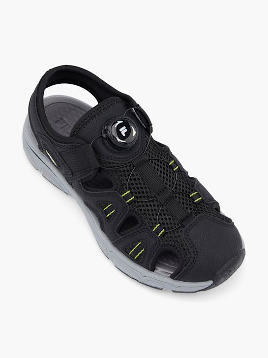 fila a piedi sandalo nero deichmann