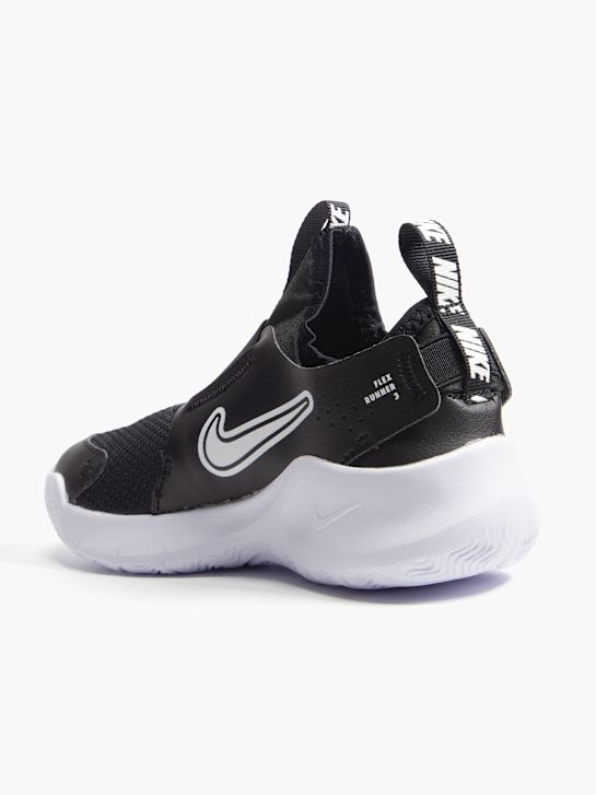 nike flex runner 3 slip-on trainer nero deichmann
