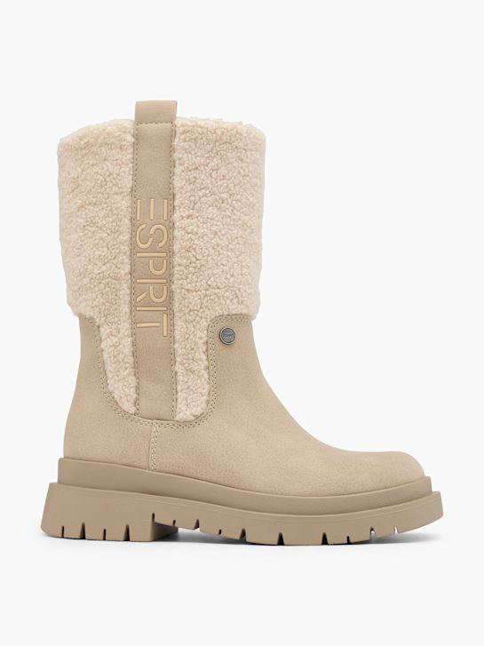 esprit knee high boot beige deichmann