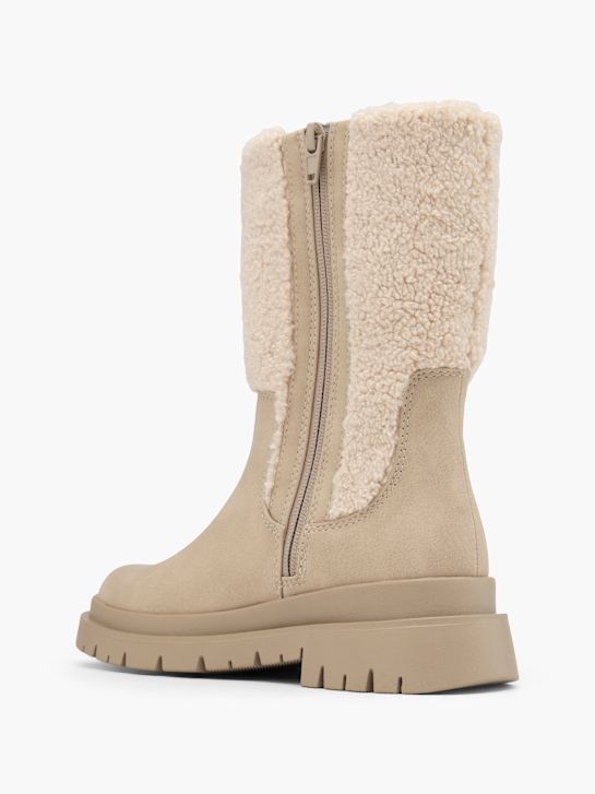 esprit knee high boot beige deichmann