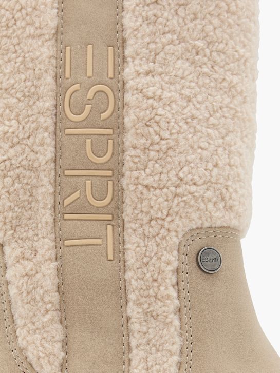 esprit knee high boot beige deichmann