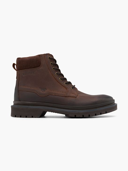 mustang stringate stivaletto marrone deichmann