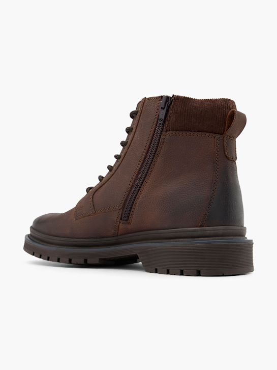 mustang stringate stivaletto marrone deichmann