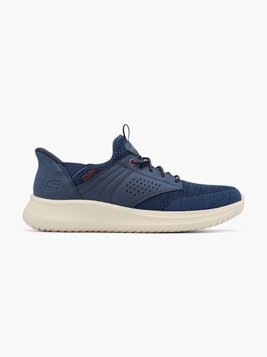 skechers dawson slip-on trainer blu deichmann