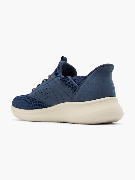 skechers dawson slip-on trainer blu deichmann
