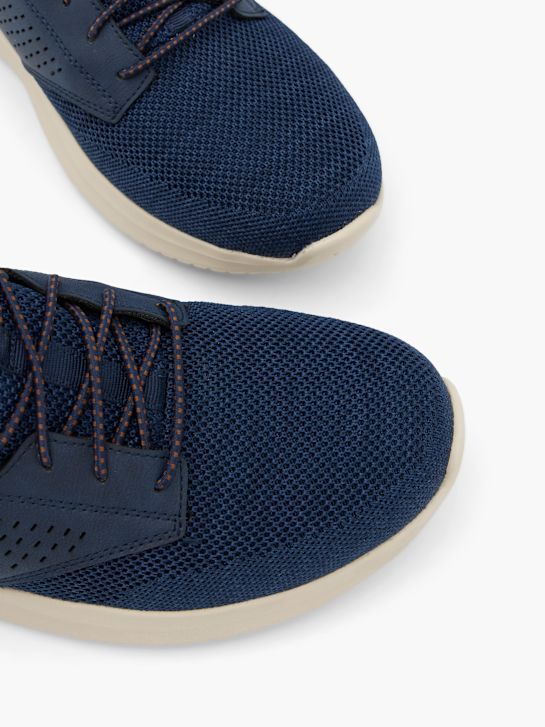 skechers dawson slip-on trainer blu deichmann