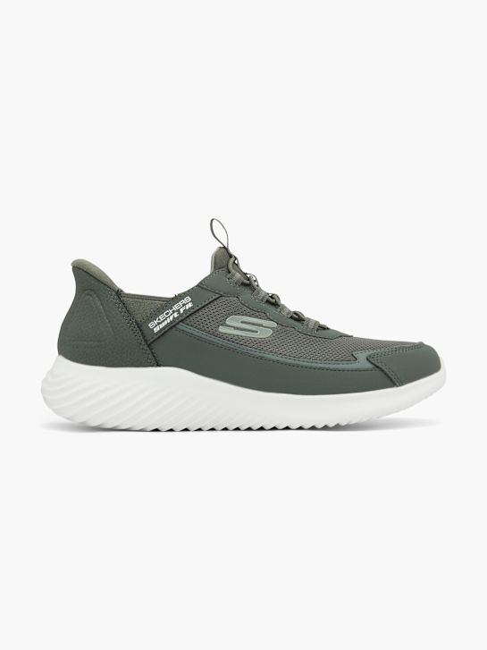 skechers bounder swift fit slip-on formatore oliva deichmann