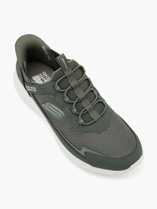 skechers bounder swift fit slip-on formatore oliva deichmann