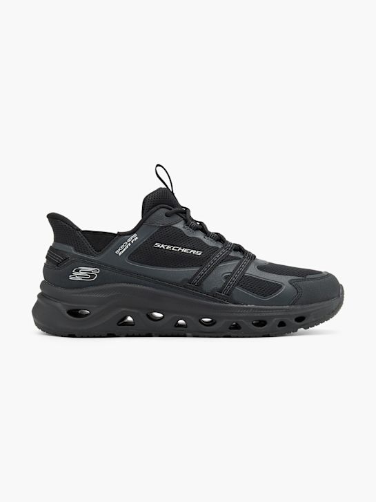 skechers swift fit slip-on trainer nero deichmann