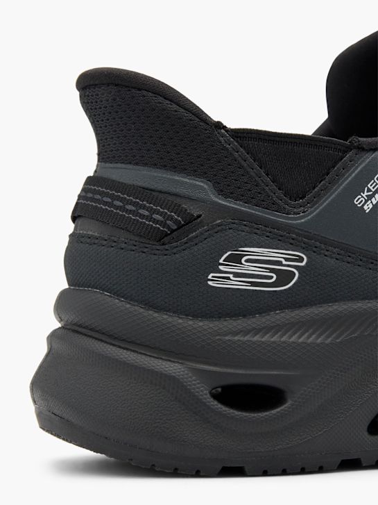 skechers swift fit slip-on trainer nero deichmann