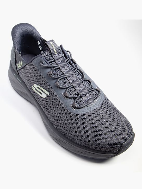 skechers venture giro swift fit slip-on trainer grigio deichmann