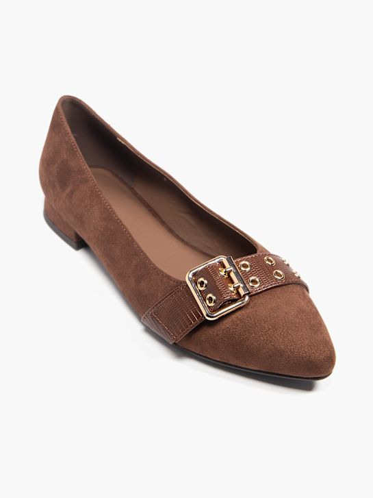 passerella balletto piatto marrone deichmann