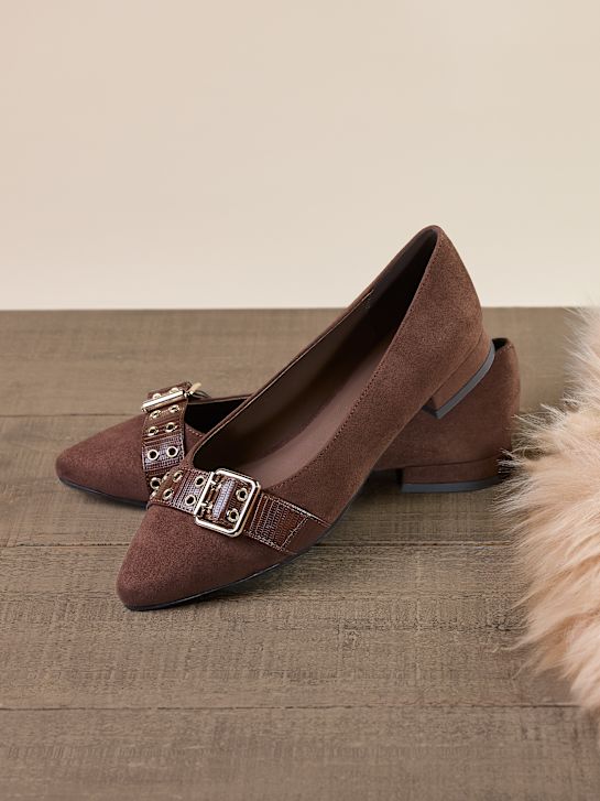 passerella balletto piatto marrone deichmann