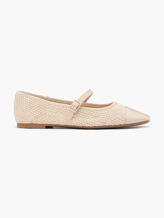 graceland mary jane balletto piatto beige deichmann