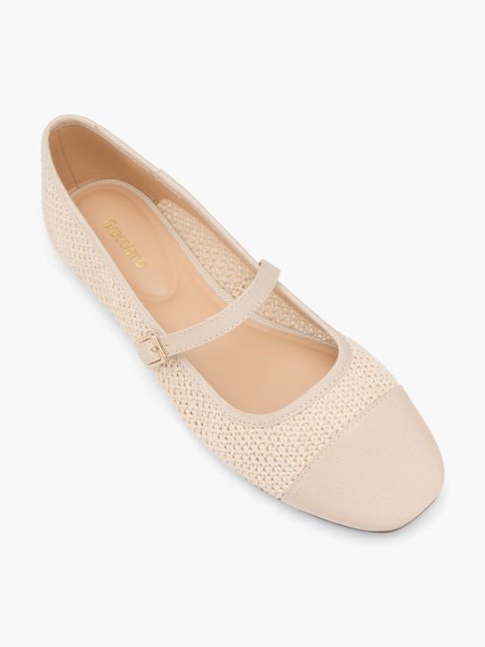 graceland mary jane balletto piatto beige deichmann
