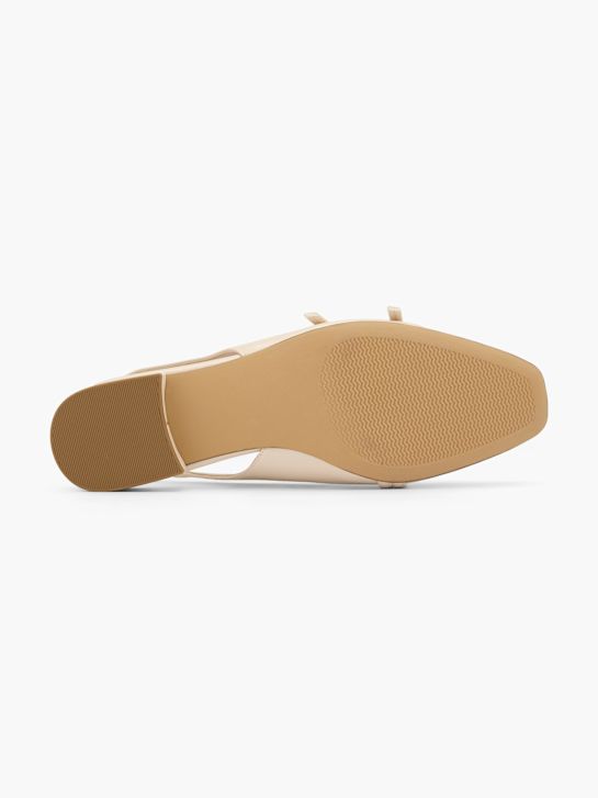 graceland slingback balletto piatto beige deichmann