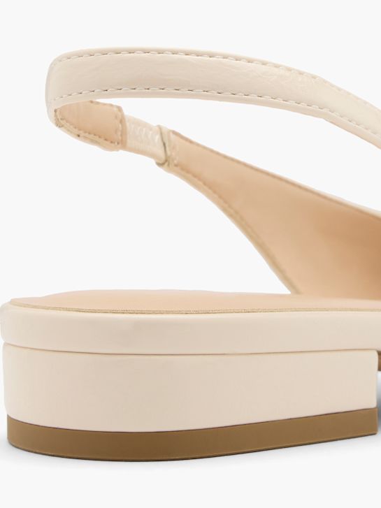 graceland slingback balletto piatto beige deichmann