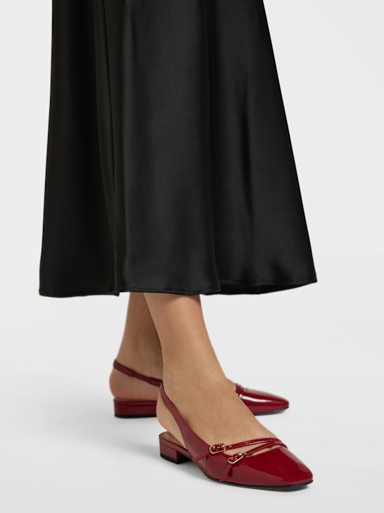 graceland slingback balletto piatto rosso deichmann