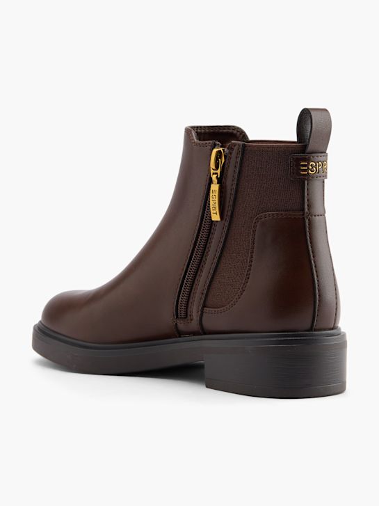 esprit con tacco chelsea boot marrone deichmann