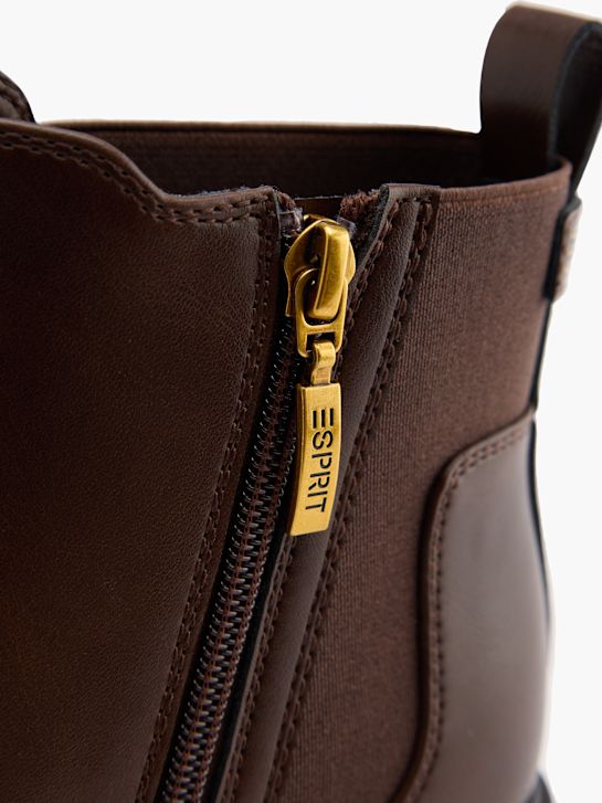 esprit con tacco chelsea boot marrone deichmann