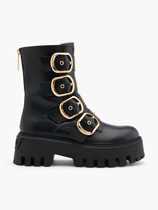 buffalo biker boot black deichmann