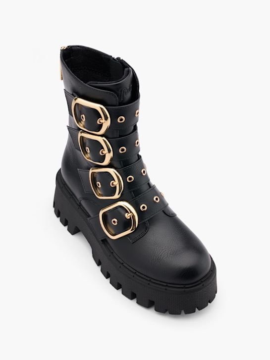 buffalo biker boot black deichmann