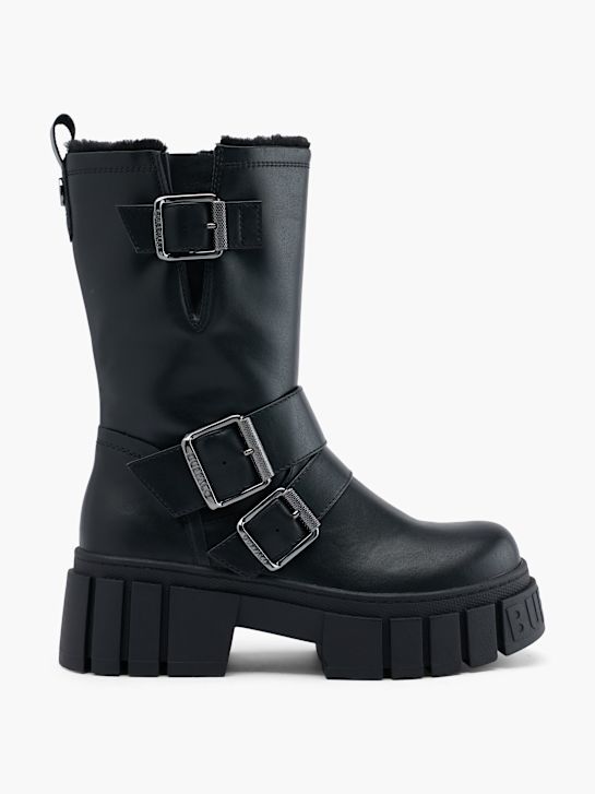 buffalo biker boot black deichmann