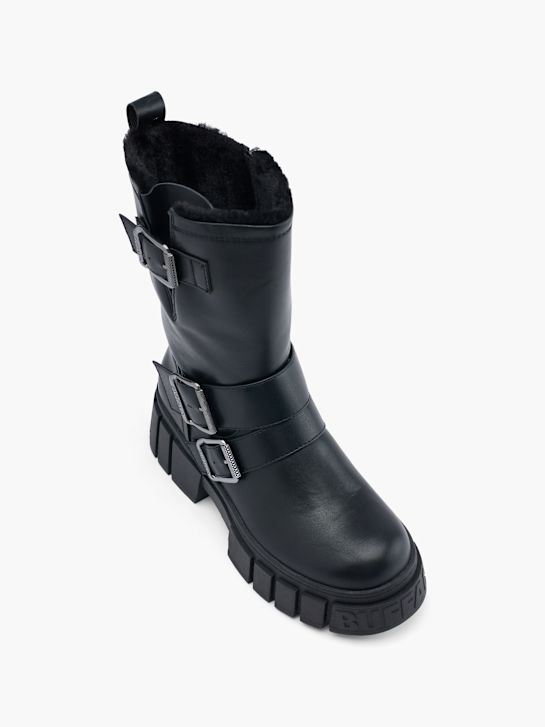 buffalo biker boot black deichmann