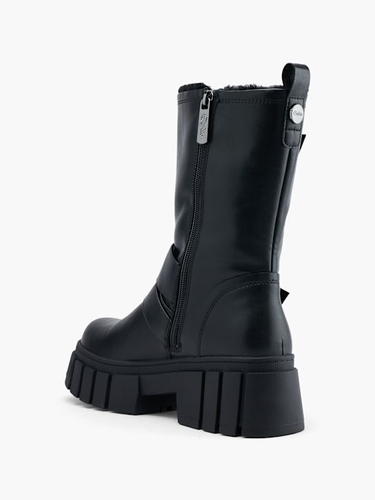 buffalo biker boot black deichmann
