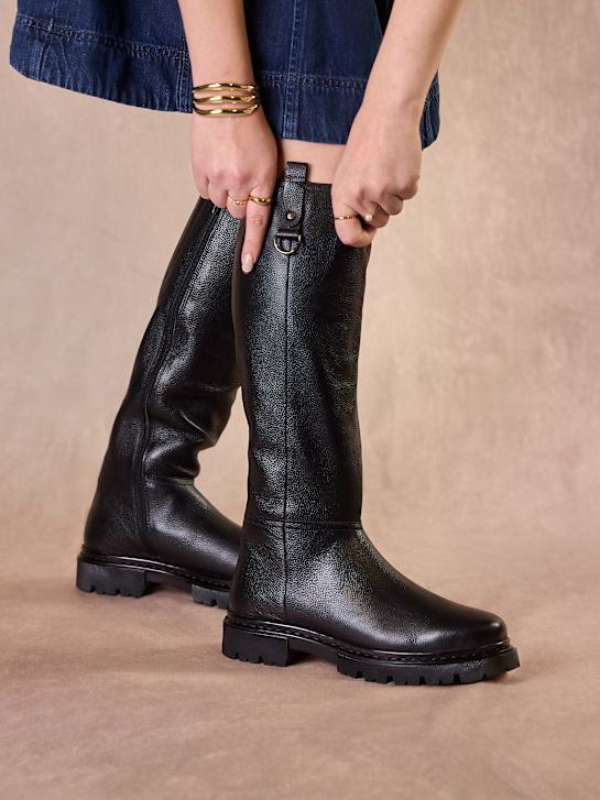 5th avenue ginocchio stivale alto nero deichmann