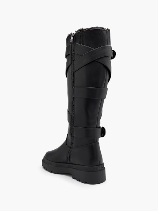 buffalo ginocchio stivale alto nero deichmann