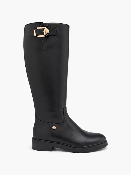 esprit ginocchio stivale alto nero deichmann