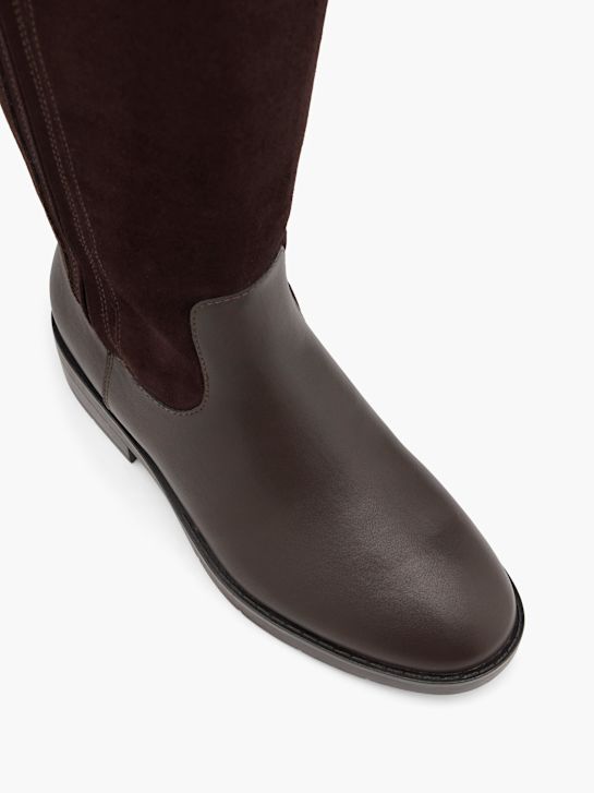 graceland knee high boot marrone deichmann