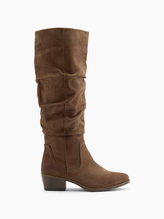 graceland knee high boot marrone deichmann