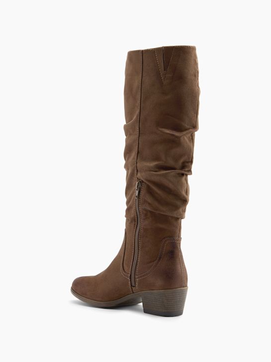 graceland knee high boot marrone deichmann