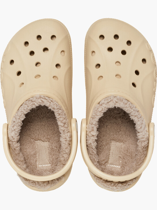 crocs baya lined clog beige deichmann
