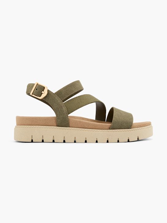 graceland sandalo khaki deichmann