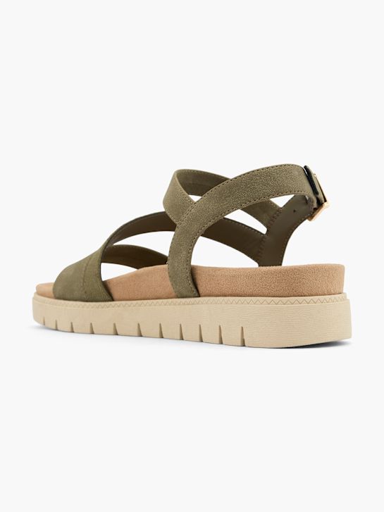 graceland sandalo khaki deichmann