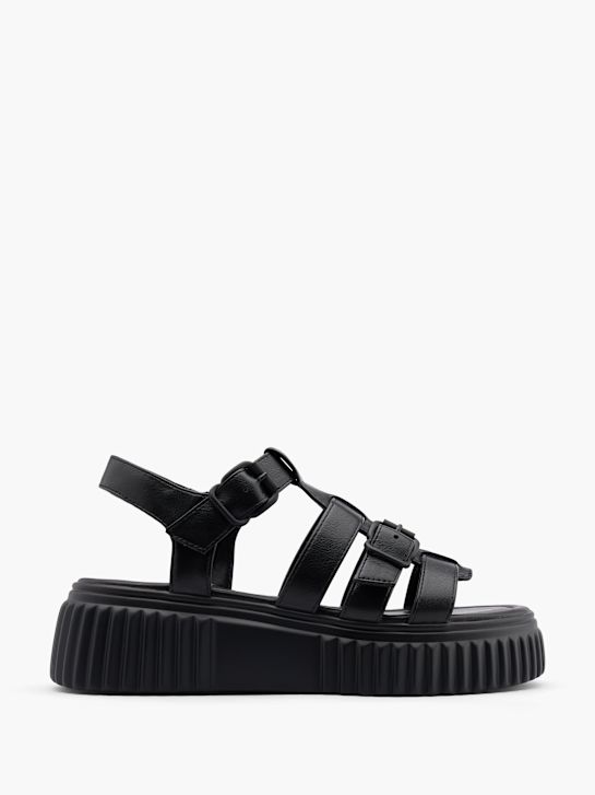 passerella sandalo nero deichmann