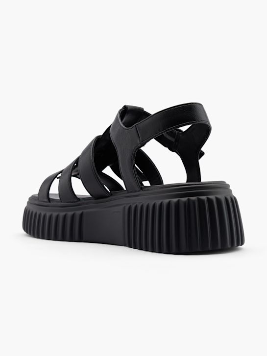 passerella sandalo nero deichmann