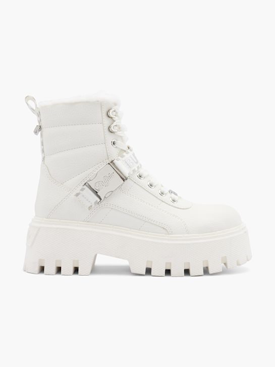 buffalo lace-up boot bianco deichmann