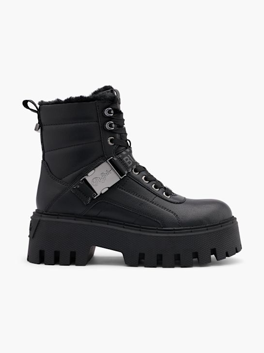 buffalo lace-up boot black deichmann