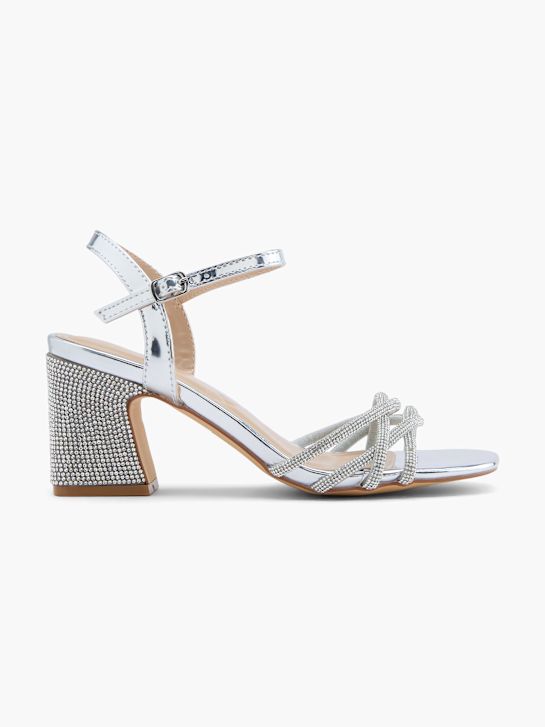 tartufo con tacco sandalo argento deichmann