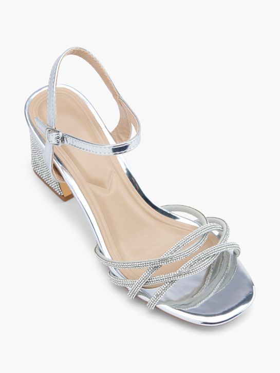 tartufo con tacco sandalo argento deichmann