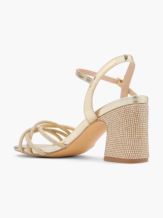 tartufo con tacco sandalo oro deichmann