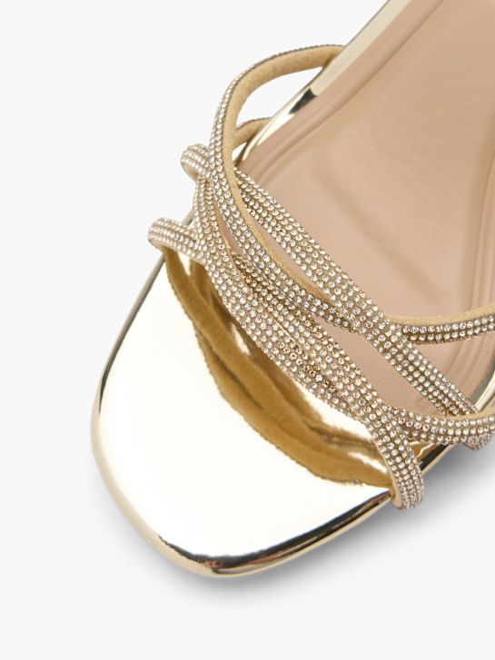 tartufo con tacco sandalo oro deichmann