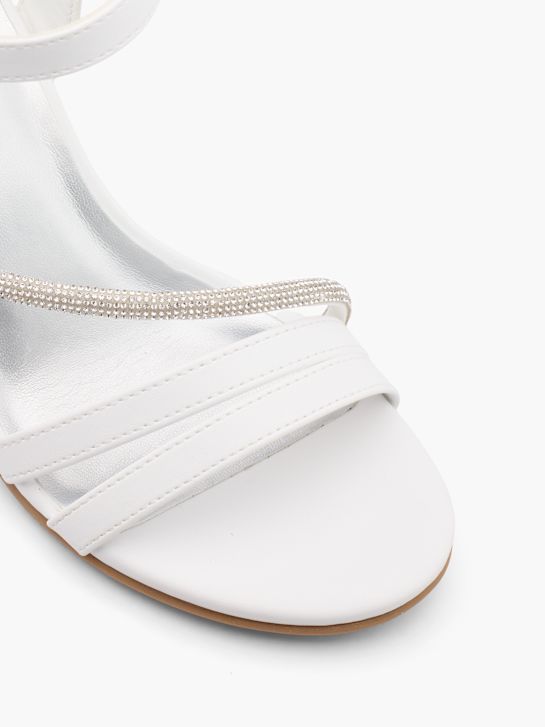 graceland con tacco sandalo bianco deichmann